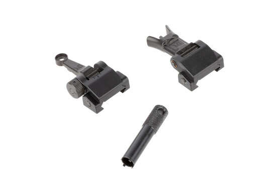 Midwest Industry Combat Rifle AR-15 sight set includes an A2-style sight adjustment tool for the front sight